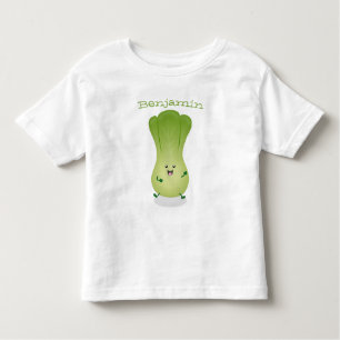 Cute baby bok choy cartoon illustration toddler T-Shirt