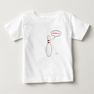 Cute Baby Bowler Spare Me Bowling Team Mascot Baby T-Shirt