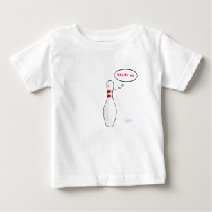 Cute Baby Bowler Spare Me Bowling Team Mascot T-Shirt