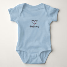 Cute Baby boy blue Mummy Bodysuit