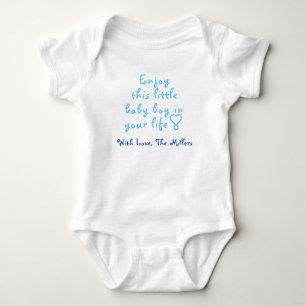 Cute Baby Boy One-Piece, Personalised Baby Gift, Bodysuit