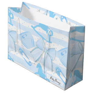 Cute Baby Boy Pattern Large Gift Bag