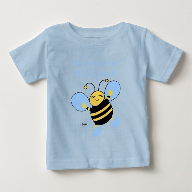 Cute Baby Boys Clothing With Bee T-Shirt (Front)