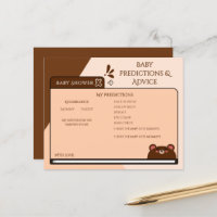 Cute Baby Brown Bear Computer Screen Game Flyer
