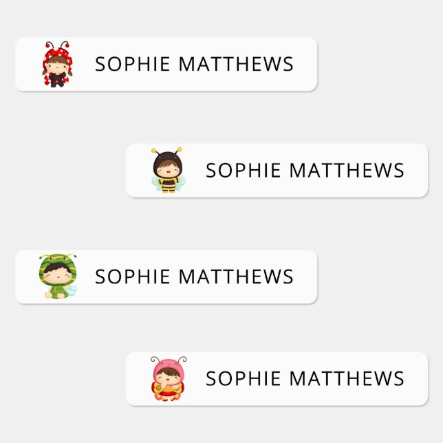 Cute Baby Bugs Custom Personalised Name Clothing (Group)