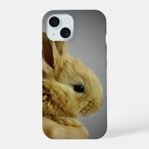 Cute Baby Bunny in Hand iPhone 15 Case