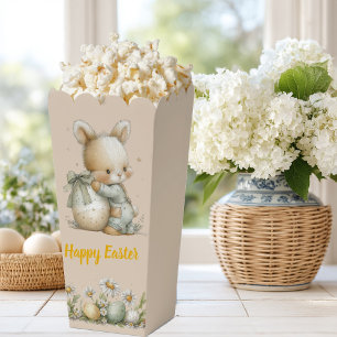 Cute baby bunny in pyjamas with an Easter egg Favour Box