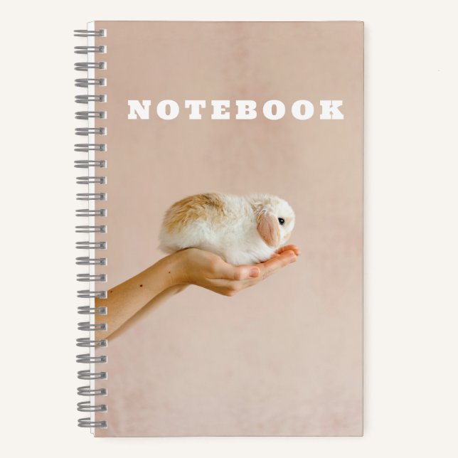 Cute Baby Bunny Rabbit  Notebook (Front)