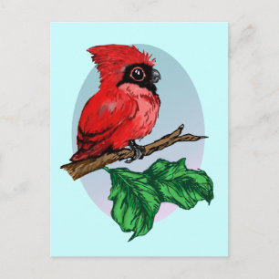 Cute Baby Cardinal Postcard