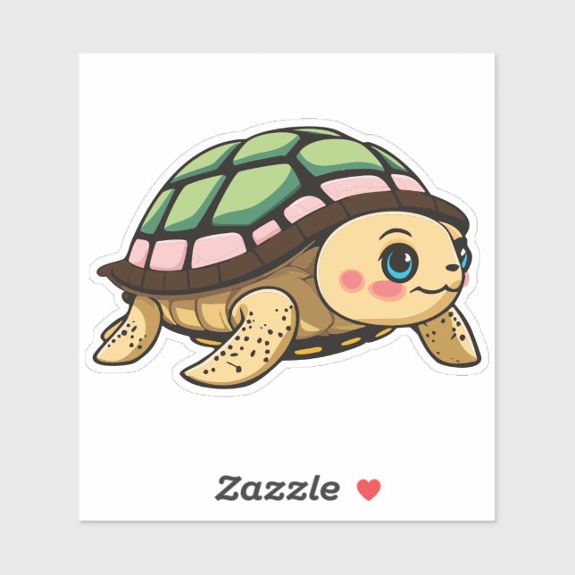 Cute Baby Cartoon Character Turtle (Sheet)