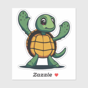 Cute Baby Cartoon Character Turtle