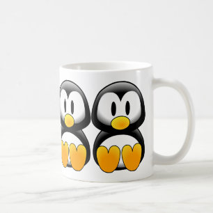 Cute Baby Cartoon Penguin Coffee Mug