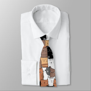 Cute baby cats pattern Neck Tie