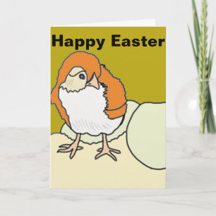 Cute Baby Chick Easter Holiday Card