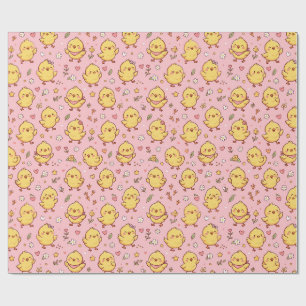 Cute Baby Chick Pattern Wrapping Paper
