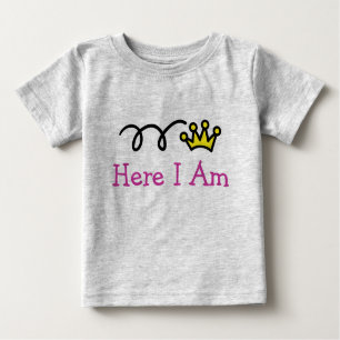 Cute baby clothing with funny text Customisable Baby T-Shirt