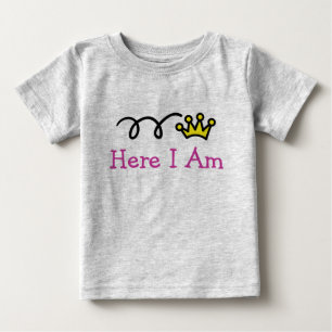 Cute baby clothing with funny text Customisable T-Shirt