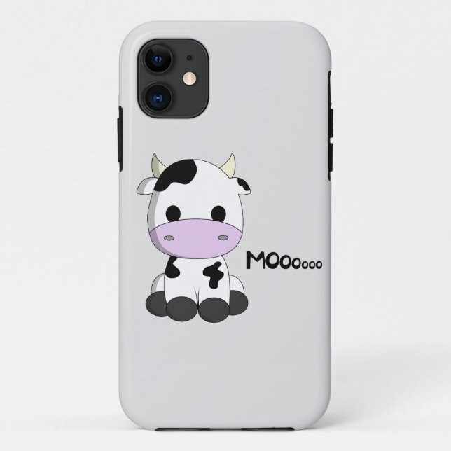 Cute baby cow cartoon kids Case-Mate iPhone case (Back)