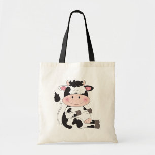 Cute Baby Cow Cartoon Tote Bag