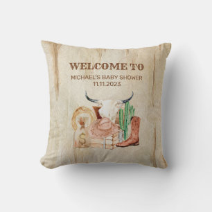 Cute Baby Cowboy Cushion