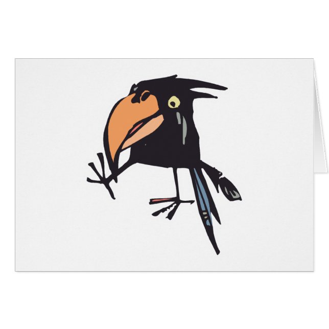 cute baby crow (Front Horizontal)