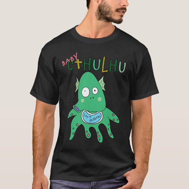 Cute Baby Cthulhu Costume for Man Woman and Kid T-Shirt (Front)