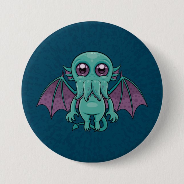 Cute Baby Cthulhu Monster 7.5 Cm Round Badge (Front)