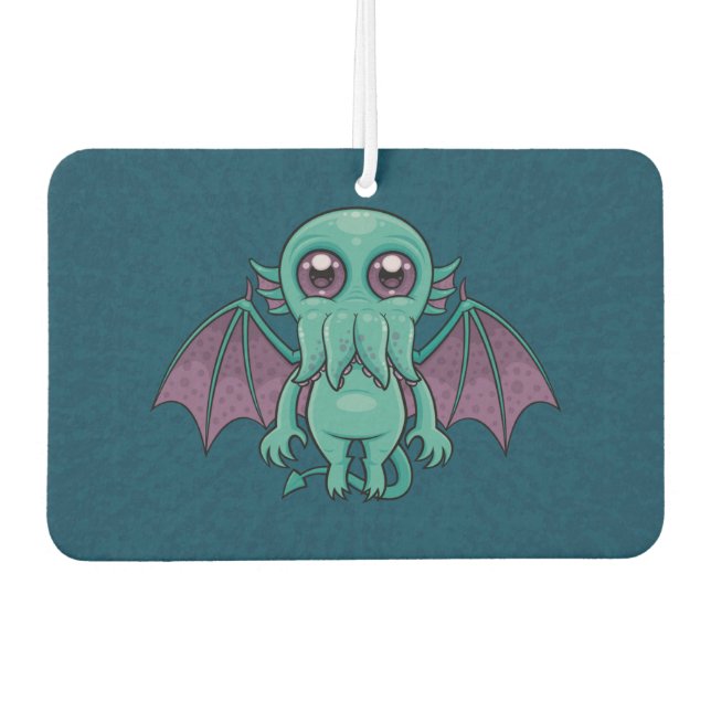 Cute Baby Cthulhu Monster Car Air Freshener (Front)