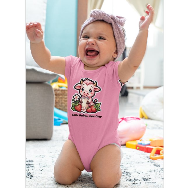 Cute Baby, Cute Cow Baby Bodysuit (Creator Uploaded)
