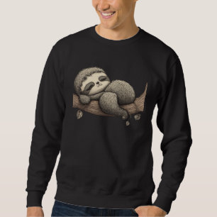 Cute baby cute sleeping sloth child   1 sweatshirt