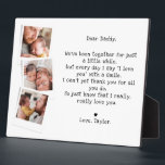 Cute Baby Dad Poem & 3 Photos Tabletop Plaque<br><div class="desc">Express heartfelt sentiments with this custom photo and poem tabletop plaque, designed to celebrate the special bond between a father and child. Featuring three cherished photographs and a touching poem from the perspective of a little one, this plaque is a beautiful keepsake that will bring joy and warmth to any...</div>