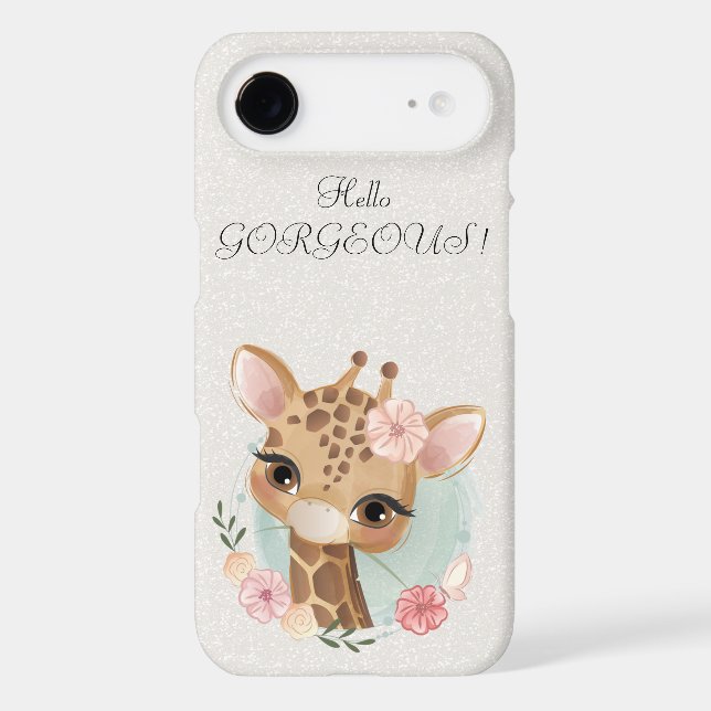 Cute Baby Dear Glittery-Hello Gorgeous Case-Mate iPhone Case (Back)