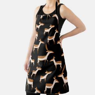 Cute Baby Deer and Family Apron
