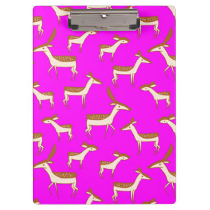 Cute Baby Deer and Family Clipboard
