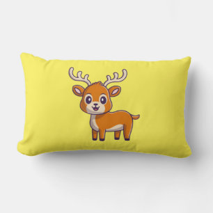 Cute Baby Deer Cartoon-23501 Lumbar Cushion