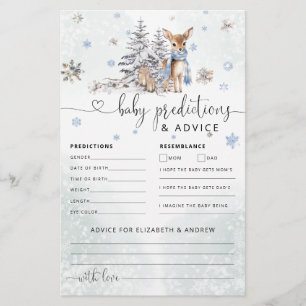 Cute Baby Deer Winter Blue Predictions and Advice