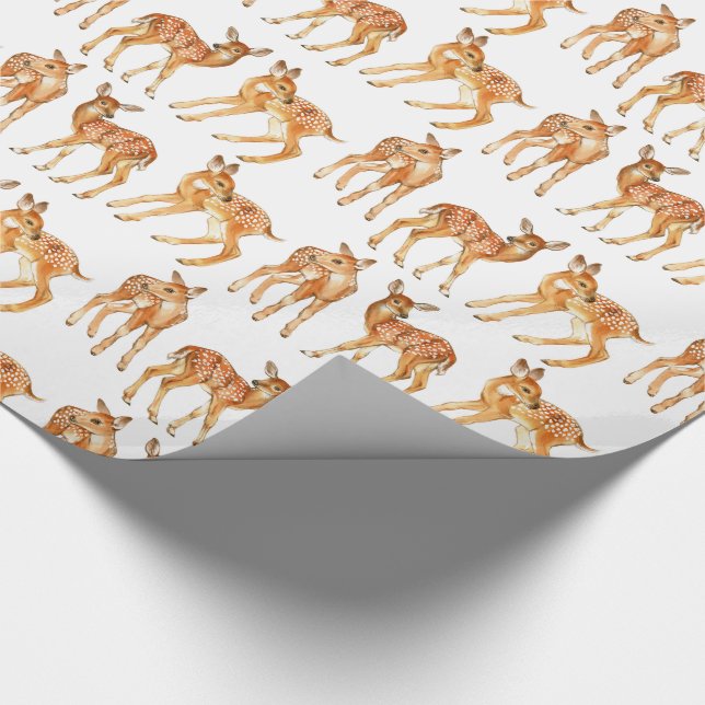 Cute Baby Deer  Wrapping Paper (Corner)