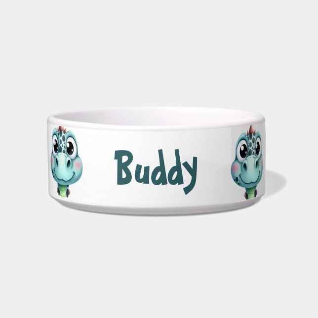 Cute Baby Dino Face Bowl (Front)