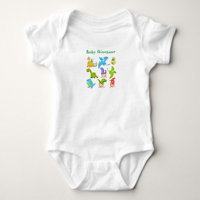 Cute Baby Dinosaur Bodysuit (Front)