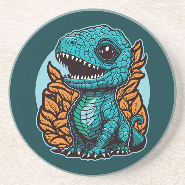 Cute Baby Dinosaur Coaster (Front)