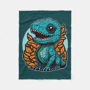 Cute Baby Dinosaur Fleece Blanket