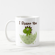Cute Baby Dinosaur Mug - Dino Love Cup