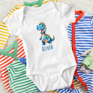 Cute Baby Dinosaur Personalised Bodysuit