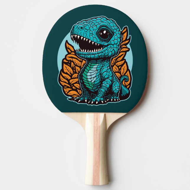 Cute Baby Dinosaur Ping Pong Paddle (Front)