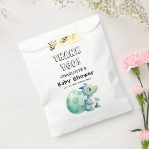Cute Baby Dinosaur with Its Egg Baby Shower Favour Bag