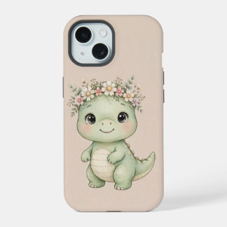 cute Baby Dinosaurs Flower Crown phone case
