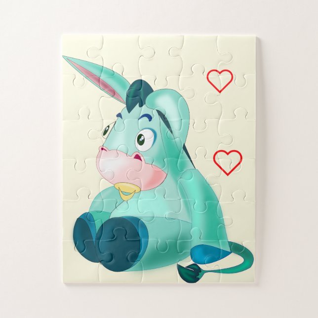 Cute Baby Donkey Jigsaw Puzzle (Vertical)