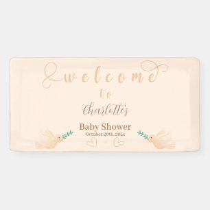 Cute Baby Dove Baby Shower Banner