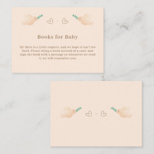 Cute Baby Dove Baby Shower Enclosure Card