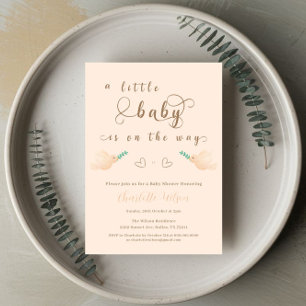Cute Baby Dove Baby Shower Invitation